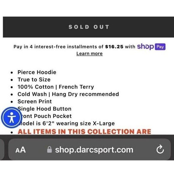 Darc Sport X Naruto Ninja World Pierce‎ Hoodie Black L XL Rare Sold Out - Picture 5 of 7